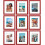 8x10 Picture Frames Set of 9 Red Engineered Wood 1