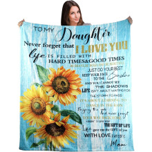 Morbida e calda coperta per la figlia, regalo di compleanno dalla mamma, ideale per letto, divano e viaggi (152x203 cm), adatta a tutte le età.