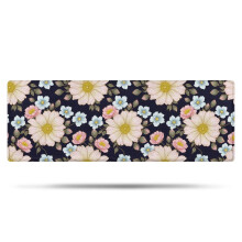 Alfombra de baño Pioneer Flower Floral, microfibra antideslizante con base de goma, suave, de 43 x 119 cm, para bañera/ducha.