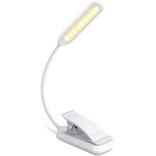 Skrivebordslampe, 9LED-boklampe, USB-oppladbar leselampe med 3 øyevennlige lysstyrkemoduser, 360 fleksibel boklampe for lesing om natten