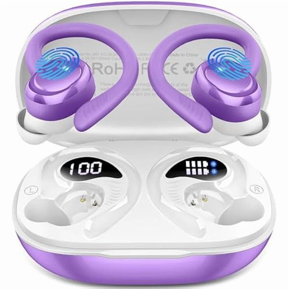 Zlc Wireless Sport Earbuds With Earhooks, Bluetooth 5.4, 9450273254371