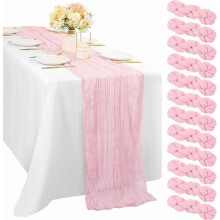 Sage Green Cheesecloth Table Runner 35 x 120 in (12 pcs)