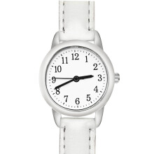 Horloges voor dames, elegant quartzhorloge voor dames, minimalistische kleine ronde wijzerplaat, lichtgewicht witte band, waterdicht modehorloge voor