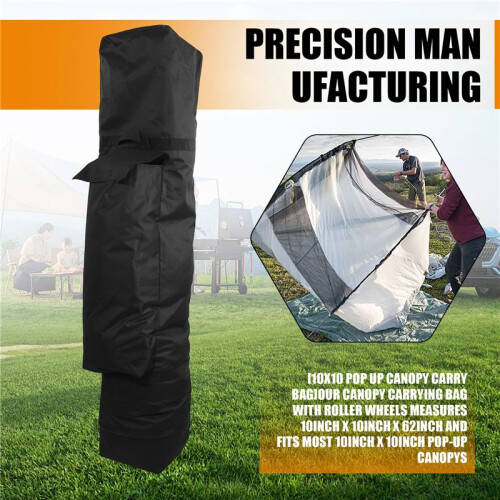 10 X 10 X 62 Polegadas Canopy Bag Substituição para 10x 10  Canopy Tent com Rodas de Rolo - Canopy Carrying Bag com Alças 2