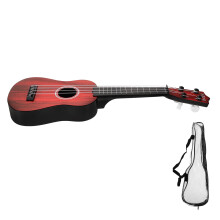 1 Set Early Education Ukulele Ukulele Toy Coffee Color Plastic Material for Children Music Learning 17 Inches