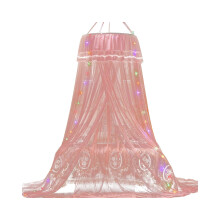 PRETXORVE Mosquito Net for Bed – Princess Round Hoop Sheer Canopy, Dome Tent for Twin/Kid Bed, Crib Compatible