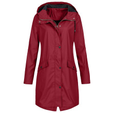 Liquidation de Noël ! Veste de ski imperméable et légère pour femme QLEICOM, manteau d'hiver à capuche coupe-vent et imperméable pour la