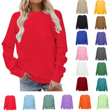 Damen-Tops in Übergrößen 2023: Modische Langarm-Freizeithemden mit Print, Rundhalsausschnitt, Sweatshirt-Pullover, lockere Tunika-Tops – bis zu