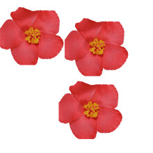 Gearrthóga Gruaige Bláth Hibiscus 9cm, EVA, 3 phíosa