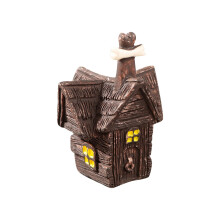 Coleção de Miniaturas de Halloween - Lápides, Caveiras e Corvos em Resina para Decorações de Vilas Assombradas, Mesas e Dioramas Assombrados DIY