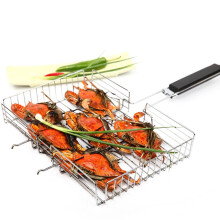 Barbecue portable Worgeous1Pc avec pieds en bois pour une cuisson stable et fiable