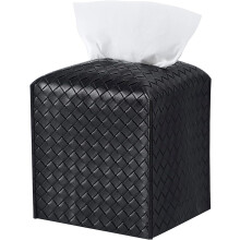 Rechthoekige tissueboxhoes van PU-leer – geschikt voor standaard tissues, voor badkamer, wastafel, aanrecht, auto en kantoor