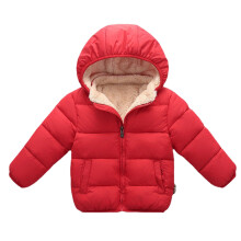Manteau d'hiver pour bébé et enfant (garçon/fille), uni, à capuche, épais et chaud, idéal pour les enfants de 3 à 4 ans.