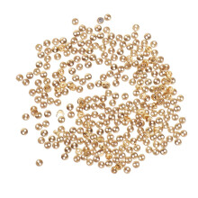 Conjunto de 300 botões pequenos, ideais para costura e artesanato de roupas de boneca, 4 mm - Dourados