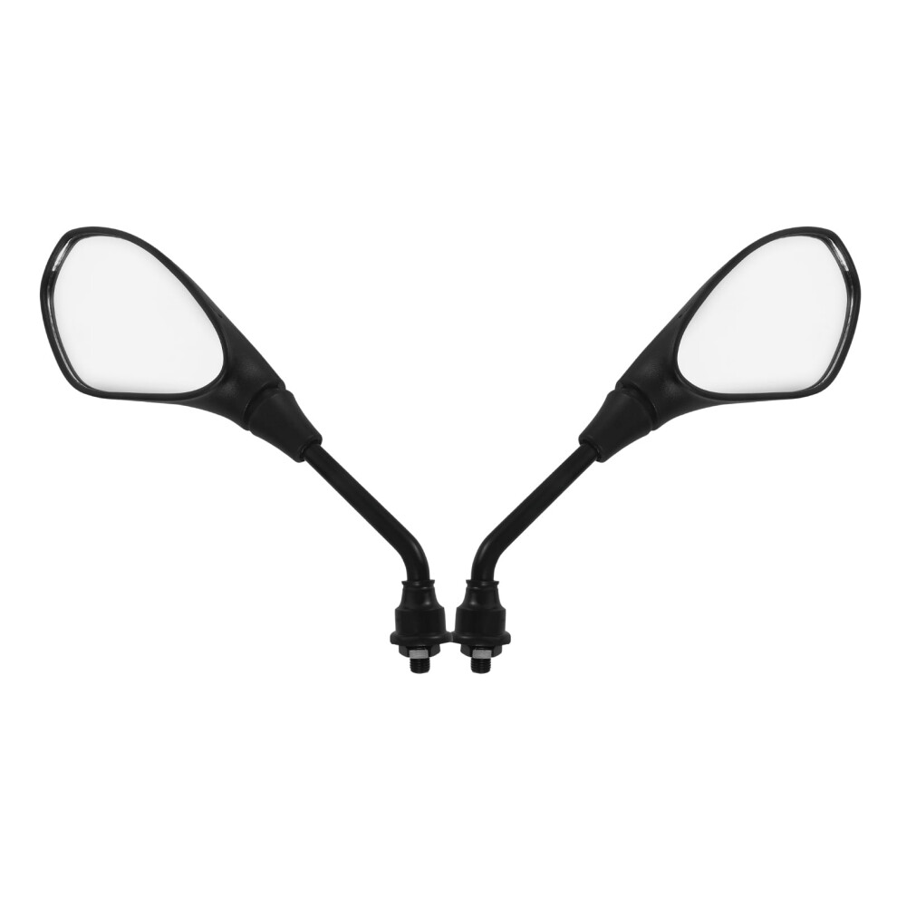 Plastic Round Rear View Mirrors For Motorcycles And Black 9181073973833
