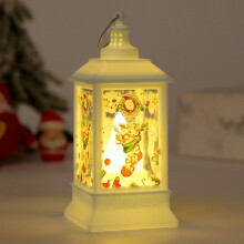 Christmas Decoration LED Christmas Snow Globe Lantern, Christmas Night Light Glitter Snowfall USB/Battery Timer, Xmas Gifts for Lovers