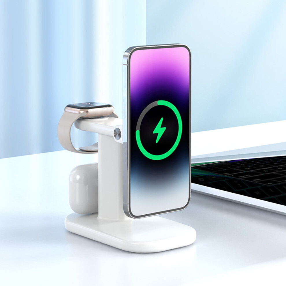 15W 3-In-1 Wireless Charging Station For Android, Iphone, Apple, Samsung, Ipad 9110895731352