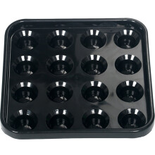 Pool Balls Storage Tray Black 25x25 cm