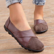 Bróga Slip-On Ócáideacha do Mhná, Sandals Rómhánacha Compordacha le haghaidh Siúlóide Allamuigh & Samhraidh – Caife, Méid 42