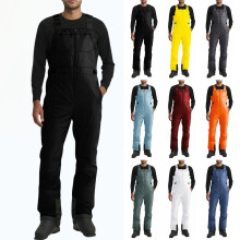 Calça de neve masculina impermeável, à prova de vento e com isolamento térmico – Macacão térmico para esqui, snowboard, camping e atividades