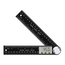 Digital Angle Finder Protractor, 7-inch, for Woodworking/Carpentry/Construction/DIY – 2 Batteries Included, Enhanced ABS