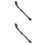 2Pièces Béquilles Arrière Pliantes Noires Aluminium Durable 5