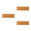 3Pièces À Baguette Bois De Bambou 15 Pouces Double Échelle 8