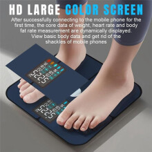 ITO Heart Rate Scale Large Display Digital Scale for Full Body Weight Fat Tracking for Bathroom Women Men