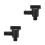 2Pièces Valve De D'eau Camping-Car ABS Noire Anti- 6