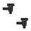 2Pièces Valve De D'eau Camping-Car ABS Noire Anti- 7