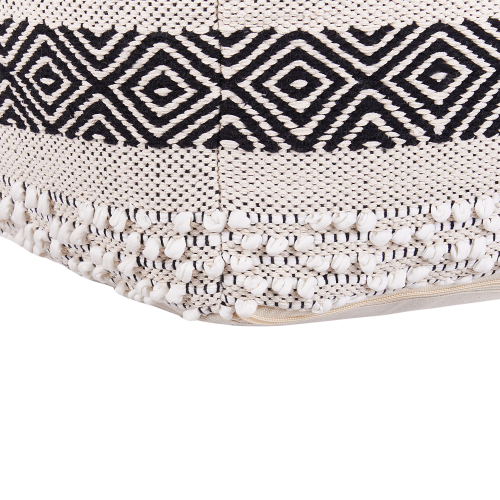Beliani Pouffe KANAM Cotton Light Beige 1