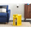 Beliani Side Table TAGGART Metal Yellow 2