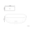 Beliani Countertop Basin XERT 460 x 330 mm Ceramic White 3