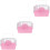 3Pièces Cage Hamster Rose Élégante Sécurisée Pour Petits Animaux 6