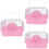 3Pièces Cage Hamster Rose Élégante Sécurisée Pour Petits Animaux 7
