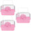 3Pièces Cage Hamster Rose Élégante Sécurisée Pour Petits Animaux 8