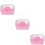 3Pièces Cage Hamster Rose Élégante Sécurisée Pour Petits Animaux 10