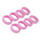 Ensemble de 8 caches-roue en silicone rose pour valise 1