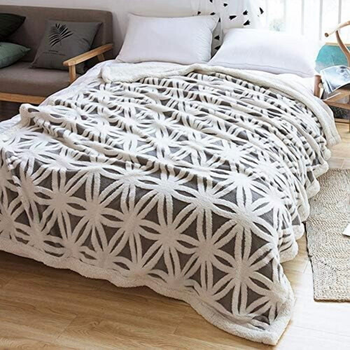 Koc polarowy Sherpa 51x63 cale, dwustronny