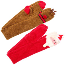 said 2 Pairs Xmas Over Knee Socks Decorative Thigh High Socks Cute Over Knee Socks for Women