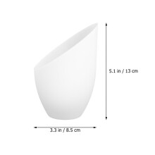 Λευκό Πλαστικό Καπέλο Λάμπας Τύμπανου 13x8.5cm
