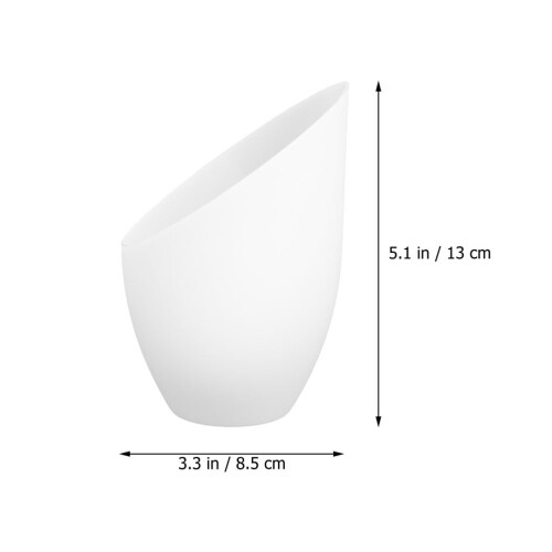 Λευκό Πλαστικό Καπέλο Λάμπας Τύμπανου 13x8.5cm