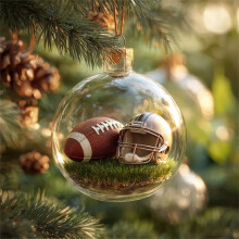 Crystal Glass Christmas Ball Ornaments, Clear Plastic with Intricate Design – Compatible with All Trees, Easy Clean & Versatile Holiday Decor