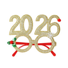 Óculos de formatura 2026 nas cores vermelho, verde, dourado e prateado.