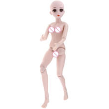 1/3 Flexible Female Doll Body Naked Body Part with 13 Joints, with Head Sculpt -