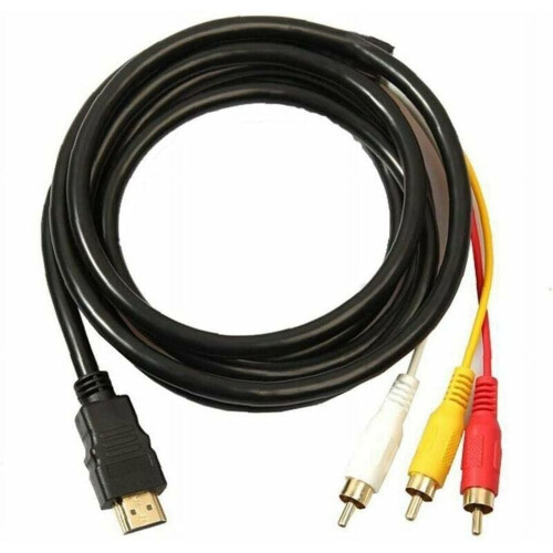 Cable HDMI a RCA chapado en oro de 1,5 m