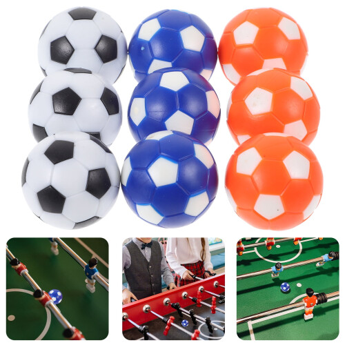 9-pak mini bordfodbolde HIPS 2,8 cm
