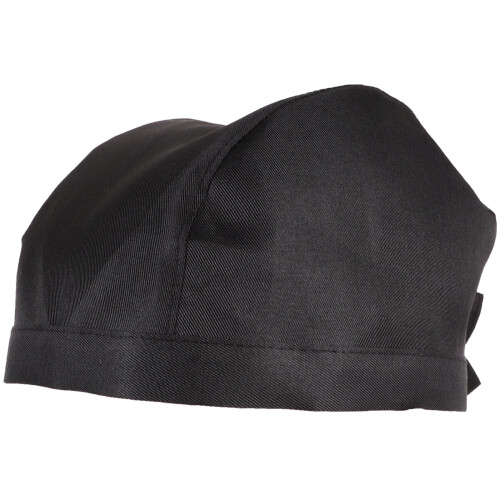 Toque de chef noire, taille unique