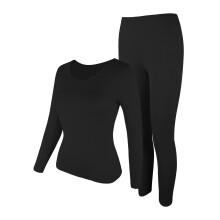 Thermounterwäsche-Sets für Damen, lange Unterwäsche, Rundhalsausschnitt, dünne Basisschichten