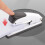 Witte plastic nietmachine – Ergonomisch, lichtgewicht, 10 vellen 1